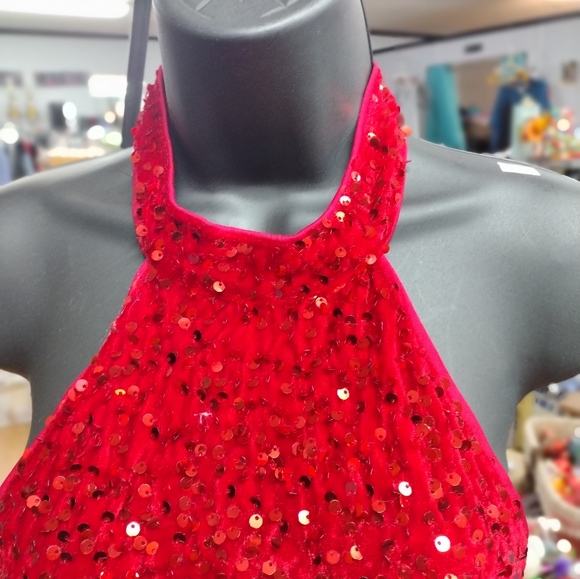 Red Sequin dress - Picture 5 of 7